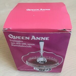 Vintage Queen Anne Jam Dish with Spoon